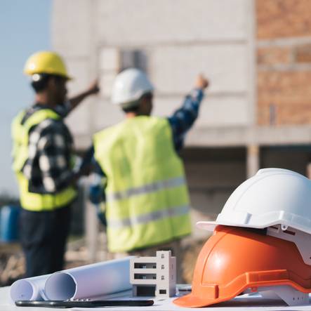 Construction students