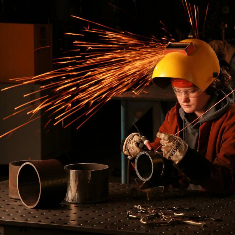 Welding Tech student