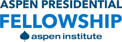 Aspen Presidential Fellowship Logo in two shades of blue