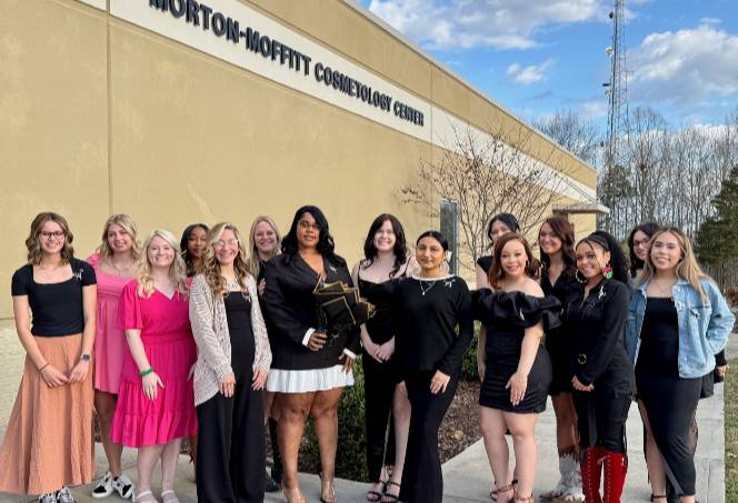 Cosmetology Graduates at Pinning Ceremony