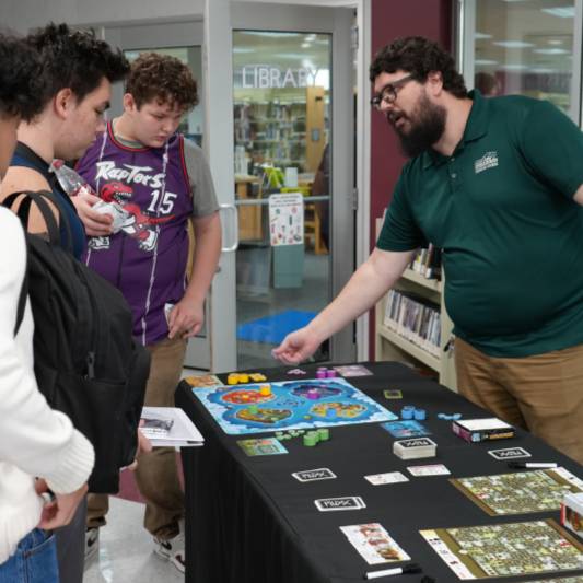 Game table at Club Fair